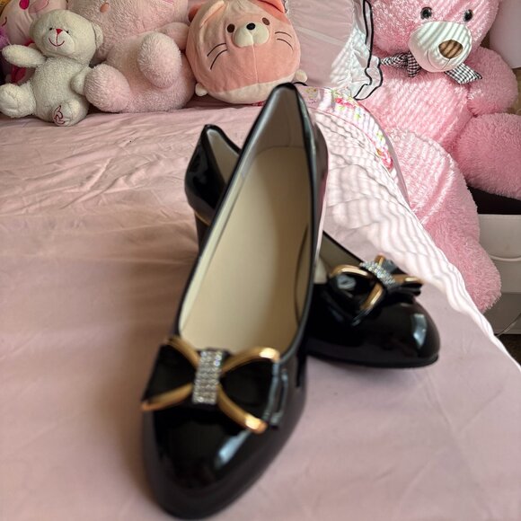 Black Patent Leather Heels - Size 39 (US 9) - Brand New - Picture 2 of 6